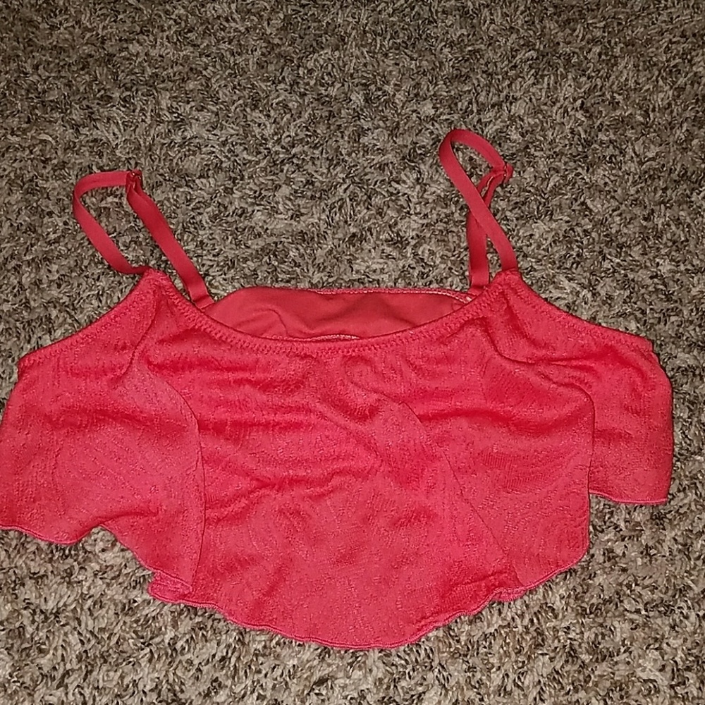 Pink bikini top